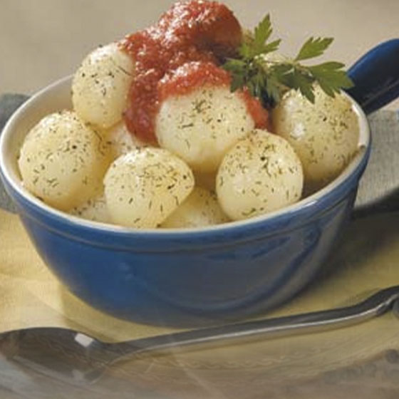 Bolitas de Papa con Jitomate