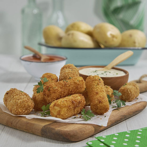 Deditos de Papa con Queso