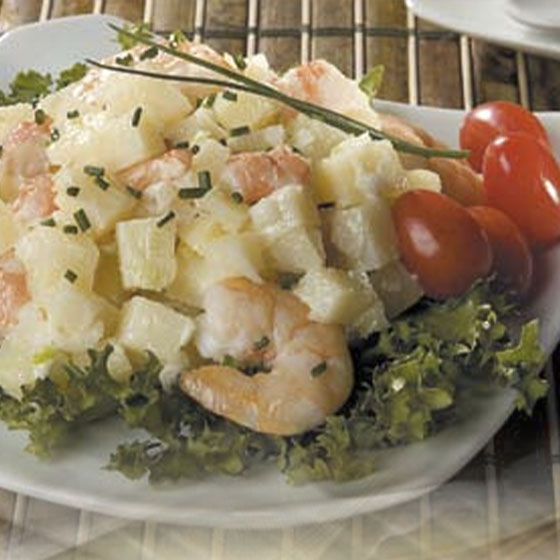Ensalada de Papas con Camarón