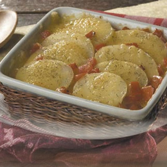 Papas Gratinadas con Jitomate