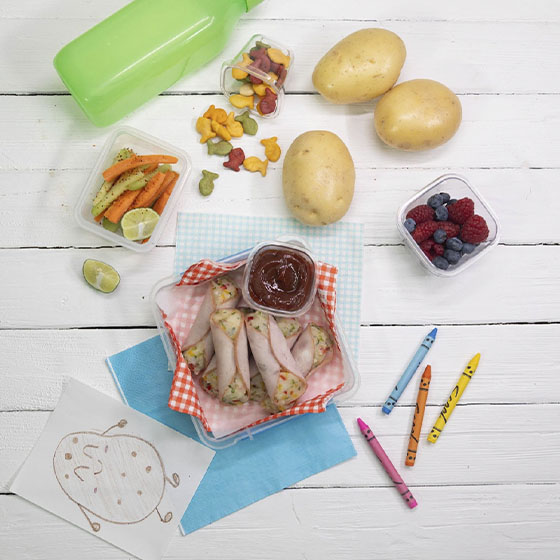 Rollitos de Pechuga de Pavo Rellenos de Puré de Papa